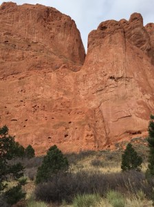 The entrance gate to Garden of the Gods, pictures don't do it justice.