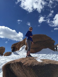 My, "I can't believe I'm climbing this, already up to high" face. 