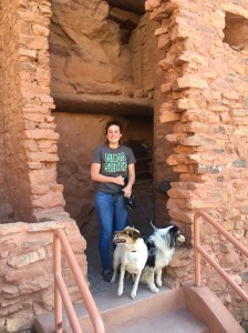 At the entrance of a home inside the Cliffs