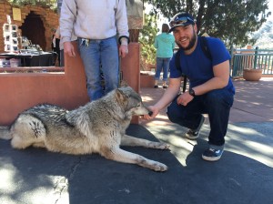 The hubby got to too!