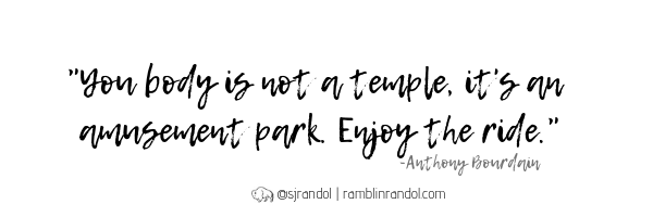 Anthony Bourdain quote for halibut poached in duck fat